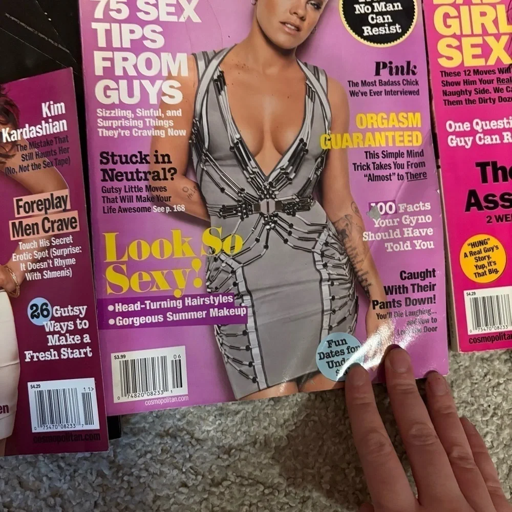 Cosmopolitan Magazine Collection Vintage Megan Fox Cameron Diaz Miley Cyrus Pink